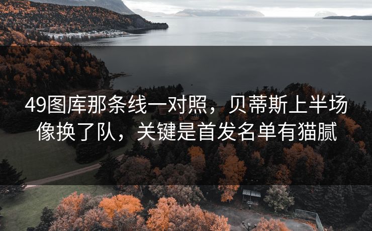 49图库那条线一对照，贝蒂斯上半场像换了队，关键是首发名单有猫腻